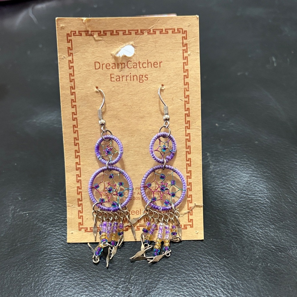 Purple Earrings